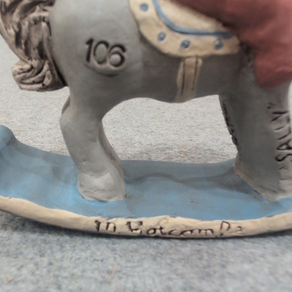 All Gods Children Sally Rocking Horse Figurine Martha Holcombe COA 1507 - Picture 4 of 8